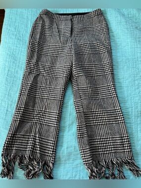 Dance & Marvel Black and White Work Pants Medium